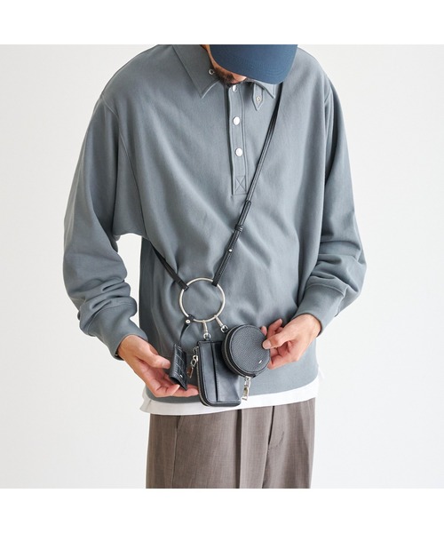 CPCM（シーピーシーエム）の「マルチケースリングショルダー（ショルダーバッグ・メンズ・ブラック/ブラック系その他/グリーン/ベージュ/ネイビー・FREE）」の8枚目の写真