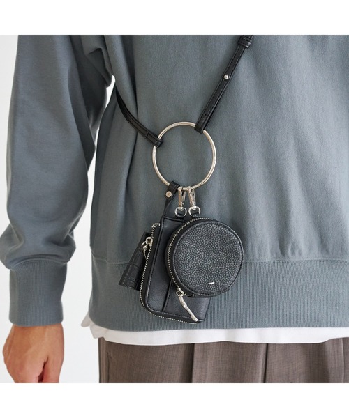 CPCM（シーピーシーエム）の「マルチケースリングショルダー（ショルダーバッグ・メンズ・ブラック/ブラック系その他/グリーン/ベージュ/ネイビー・FREE）」の9枚目の写真