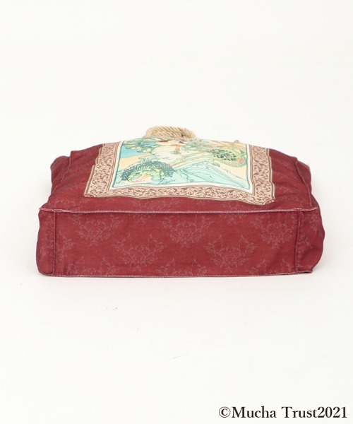 axes femme（アクシーズファム）の「ミュシャ　プリントバッグ（トートバッグ・レディース・ワイン/ネイビー・MEDIUM）」の10枚目の写真