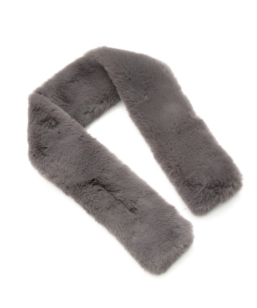 osharewalker（オシャレウォーカー）の「『フェイクファーミニティペット』（マフラー・レディース・モカ/パープル/ライトグレー/チャコール・FREE）」の16枚目の写真