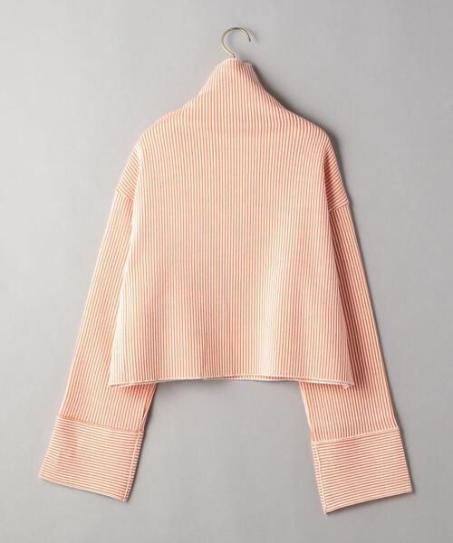 PHEENY（フィーニー）の「＜PHEENY＞ストライプ ハイネック プルオーバー Ψ（ニット/セーター・レディース・オレンジ・FREE）」の2枚目の写真