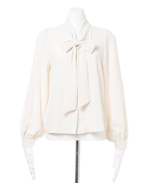 INGNI（イング）の「チェックニットベスト＋ボウタイブラウス／SET（ニット/セーター・レディース・ベージュ/ブラック/アイボリー・M）」の10枚目の写真