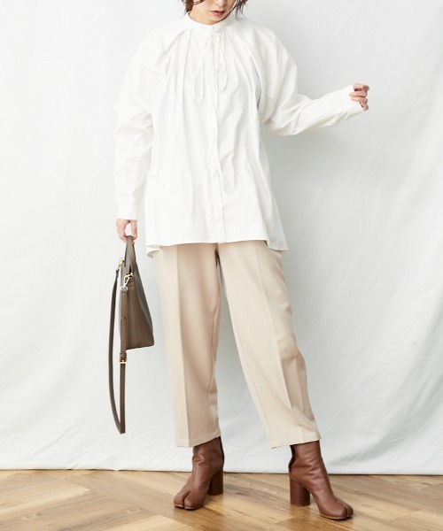 AZUL ENCANTO(アズールエンカント)の「リボンタックブラウス(シャツ/ブラウス・レディース・ホワイト/ブラック・FREE)」の7枚目の写真