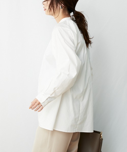 AZUL ENCANTO(アズールエンカント)の「リボンタックブラウス(シャツ/ブラウス・レディース・ホワイト/ブラック・FREE)」の3枚目の写真