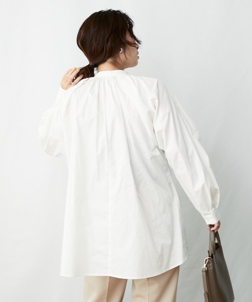 AZUL ENCANTO(アズールエンカント)の「リボンタックブラウス(シャツ/ブラウス・レディース・ホワイト/ブラック・FREE)」の4枚目の写真