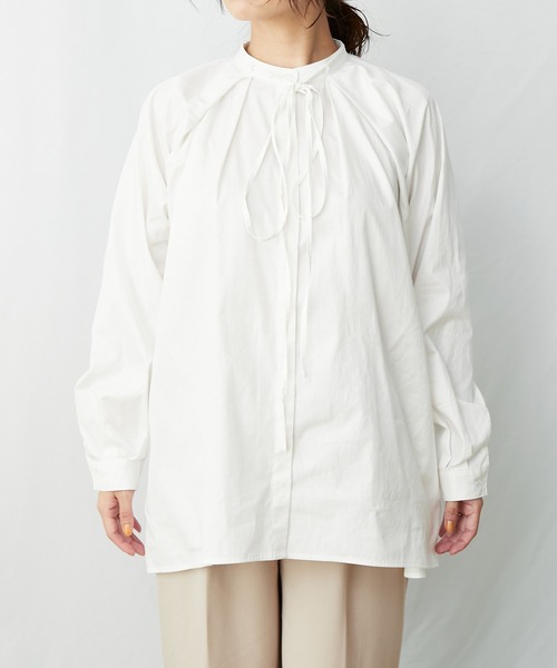 AZUL ENCANTO(アズールエンカント)の「リボンタックブラウス(シャツ/ブラウス・レディース・ホワイト/ブラック・FREE)」の12枚目の写真