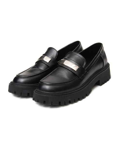 Re:EDIT（リエディ）の「エコレザープラットフォームローファー（ローファー・レディース・ボルドー/アイボリー/ブラック・MEDIUM/LARGE/SMALL/X-LARGE）」の13枚目の写真