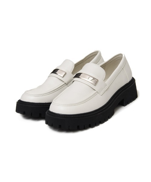 Re:EDIT（リエディ）の「エコレザープラットフォームローファー（ローファー・レディース・ボルドー/アイボリー/ブラック・MEDIUM/LARGE/SMALL/X-LARGE）」の14枚目の写真