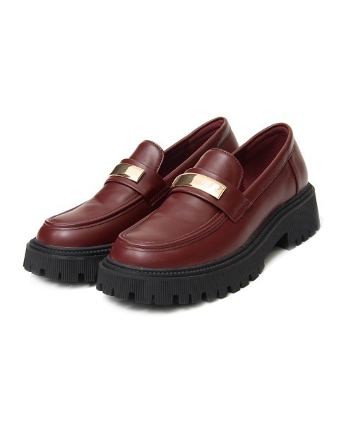 Re:EDIT（リエディ）の「エコレザープラットフォームローファー（ローファー・レディース・ボルドー/アイボリー/ブラック・MEDIUM/LARGE/SMALL/X-LARGE）」の15枚目の写真