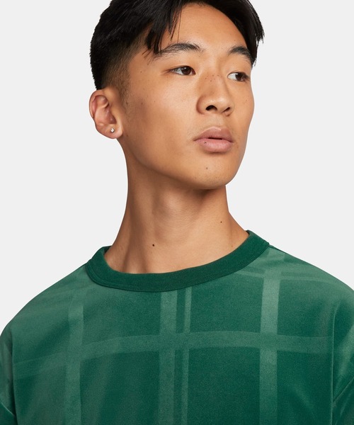 NIKE SB（ナイキエスビー）の「NIKE SB/ナイキエスビー プレイド スケートボードクルー DA4260-333（スウェット・メンズ・グリーン・M/L/XL）」の5枚目の写真