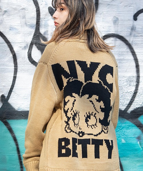 Betty Boop 3gニットベティカウチンジャケット Be 92