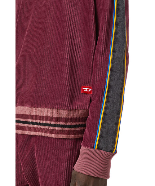 DIESEL（ディーゼル）の「メンズ スウェット ベロア（スウェット・メンズ・パープル/ブラウン・X-SMALL/MEDIUM/LARGE/SMALL/XX-LARGE/X-LARGE）」の5枚目の写真