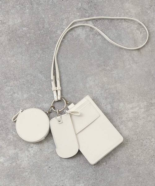 Heather（ヘザー）の「3Pマルチショルダー　258025（その他小物・レディース・ブラック/オフホワイト・ONE SIZE）」の4枚目の写真