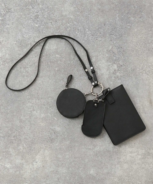 Heather（ヘザー）の「3Pマルチショルダー　258025（その他小物・レディース・ブラック/オフホワイト・ONE SIZE）」の5枚目の写真