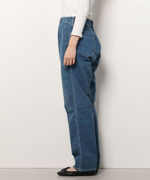 orSlow(オアスロウ)の「orSlow/オアスロウ 別注 フレンチワーク デニム ユーズド FRENCHWORK DENIM USED(デニムパンツ・レディース・ライトインディゴブルー・2)」の2枚目の写真