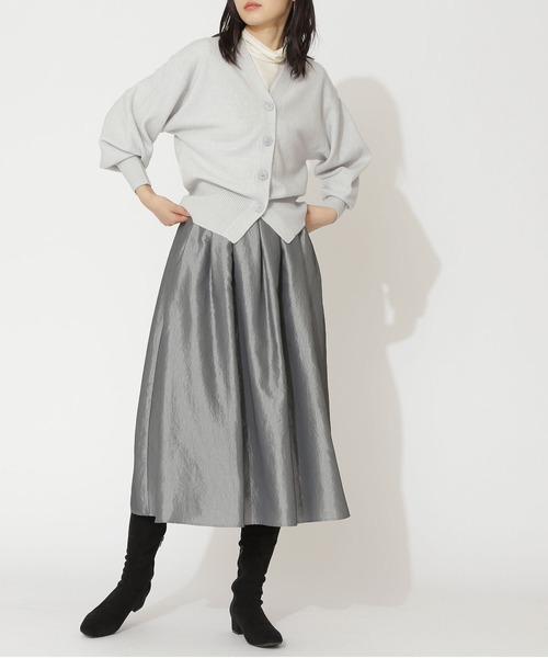 NATURAL BEAUTY BASIC(ナチュラルビューティーベーシック)の「シャンブレータフタスカート(スカート・レディース・ブラウン/グレー/イエロー・MEDIUM/SMALL)」の16枚目の写真