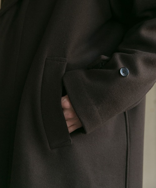 URBAN RESEARCH DOORS（アーバンリサーチドアーズ）の「オーバーバルマカンコート（チェスターコート・メンズ・ベージュ系その他/ブルー系その他/カーキ/ブラウン・40/38）」の18枚目の写真