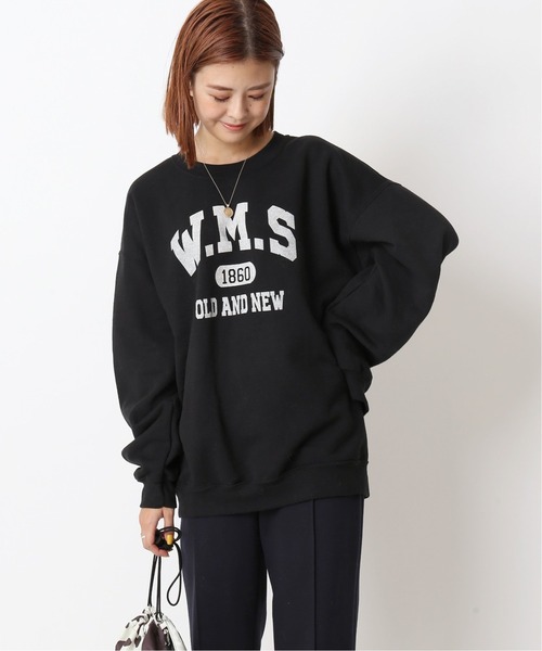 U by SPICK&SPAN(ユーバイスピックアンドスパン)の「≪追加≫ロゴスウェット2◆(スウェット・レディース・ブラック/クリアブルー・FREE)」の1枚目の写真