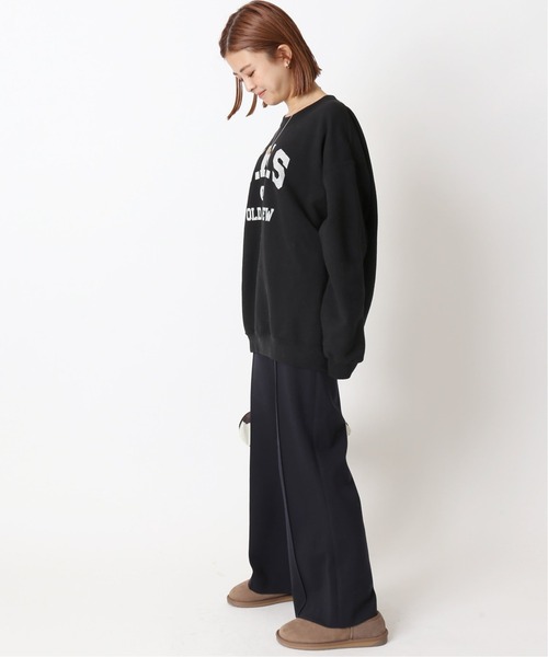 U by SPICK&SPAN(ユーバイスピックアンドスパン)の「≪追加≫ロゴスウェット2◆(スウェット・レディース・ブラック/クリアブルー・FREE)」の4枚目の写真