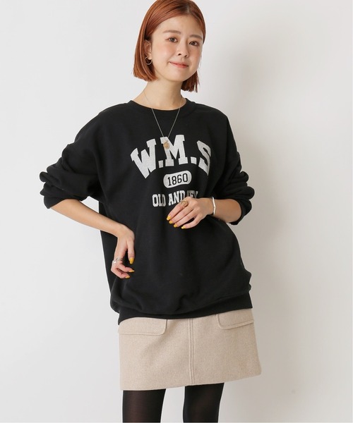 U by SPICK&SPAN(ユーバイスピックアンドスパン)の「≪追加≫ロゴスウェット2◆(スウェット・レディース・ブラック/クリアブルー・FREE)」の6枚目の写真