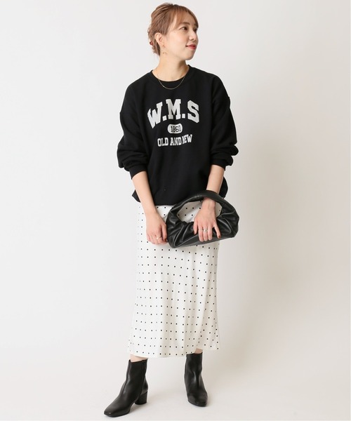 U by SPICK&SPAN(ユーバイスピックアンドスパン)の「≪追加≫ロゴスウェット2◆(スウェット・レディース・ブラック/クリアブルー・FREE)」の8枚目の写真