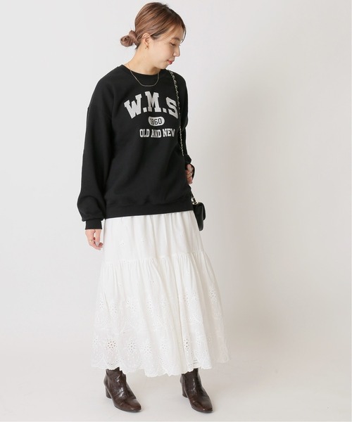U by SPICK&SPAN(ユーバイスピックアンドスパン)の「≪追加≫ロゴスウェット2◆(スウェット・レディース・ブラック/クリアブルー・FREE)」の13枚目の写真