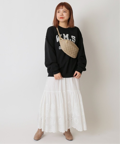 U by SPICK&SPAN(ユーバイスピックアンドスパン)の「≪追加≫ロゴスウェット2◆(スウェット・レディース・ブラック/クリアブルー・FREE)」の14枚目の写真