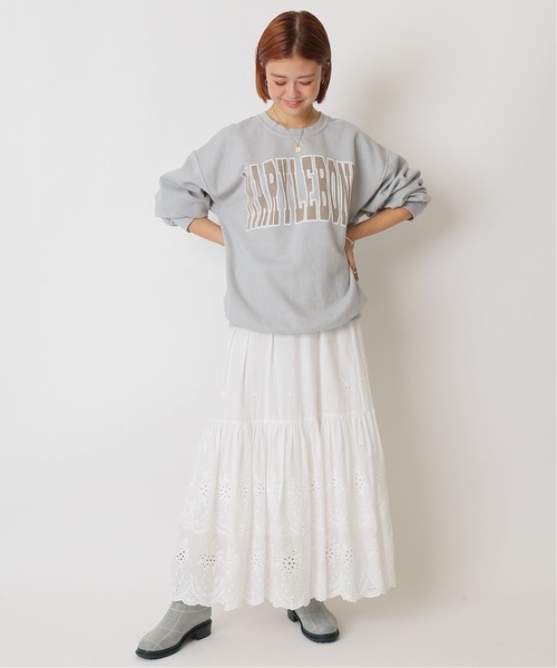U by SPICK&SPAN(ユーバイスピックアンドスパン)の「≪追加≫ロゴスウェット2◆(スウェット・レディース・ブラック/クリアブルー・FREE)」の22枚目の写真