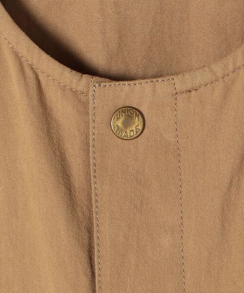 PAYDAY（ペイデイ）の「【SHIPS any一部別注カラー】PAYDAY:〈ウォッシャブル〉ノーカラー オールインワン◇（つなぎ/オールインワン・レディース・ブラック/ベージュ・ONE SIZE）」の10枚目の写真