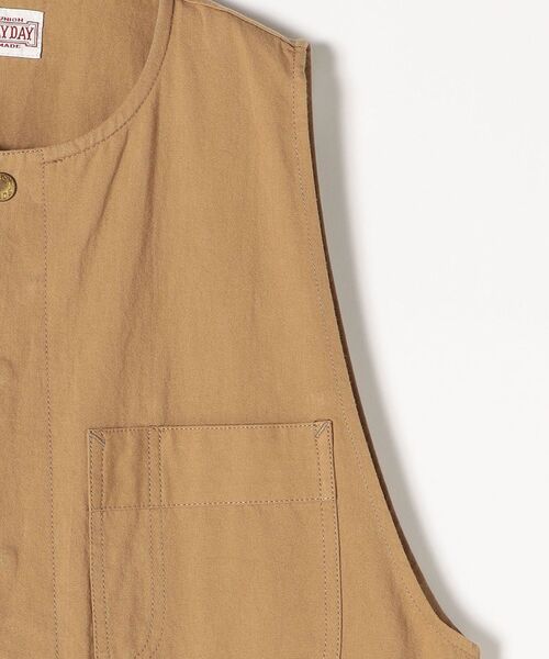 PAYDAY（ペイデイ）の「【SHIPS any一部別注カラー】PAYDAY:〈ウォッシャブル〉ノーカラー オールインワン◇（つなぎ/オールインワン・レディース・ブラック/ベージュ・ONE SIZE）」の11枚目の写真