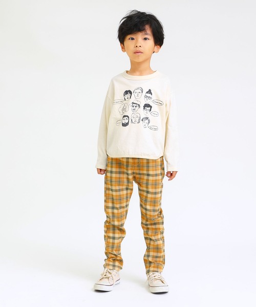 DILASH（ディラッシュ）の「先染めチェックパンツ（デニムパンツ・キッズ・ベージュ/ブラック/ネイビー・110/80/130/120/150/90/100/140）」の4枚目の写真