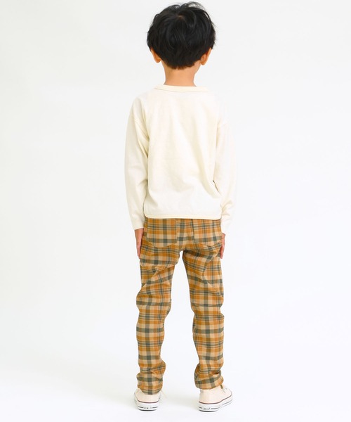 DILASH（ディラッシュ）の「先染めチェックパンツ（デニムパンツ・キッズ・ベージュ/ブラック/ネイビー・110/80/130/120/150/90/100/140）」の6枚目の写真