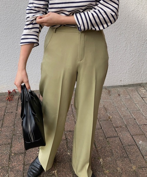 LAUIR（ラウアー）の「センタープレススラックスパンツ（その他パンツ・レディース・ブラック/ネイビー/ブラウン/ピンク/アイボリー/モカ/グリーン系その他・MEDIUM/LARGE/X-LARGE）」の6枚目の写真