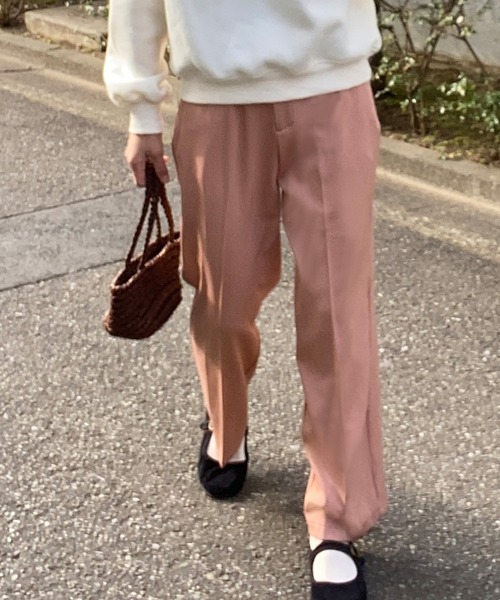 LAUIR（ラウアー）の「センタープレススラックスパンツ（その他パンツ・レディース・ブラック/ネイビー/ブラウン/ピンク/アイボリー/モカ/グリーン系その他・MEDIUM/LARGE/X-LARGE）」の7枚目の写真