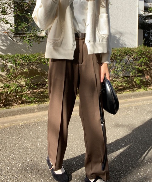 LAUIR（ラウアー）の「センタープレススラックスパンツ（その他パンツ・レディース・ブラック/ネイビー/ブラウン/ピンク/アイボリー/モカ/グリーン系その他・MEDIUM/LARGE/X-LARGE）」の5枚目の写真