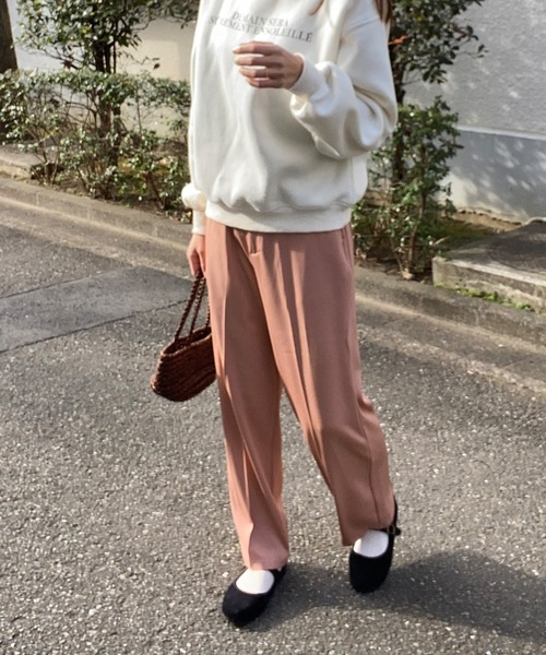 LAUIR（ラウアー）の「センタープレススラックスパンツ（その他パンツ・レディース・ブラック/ネイビー/ブラウン/ピンク/アイボリー/モカ/グリーン系その他・MEDIUM/LARGE/X-LARGE）」の13枚目の写真