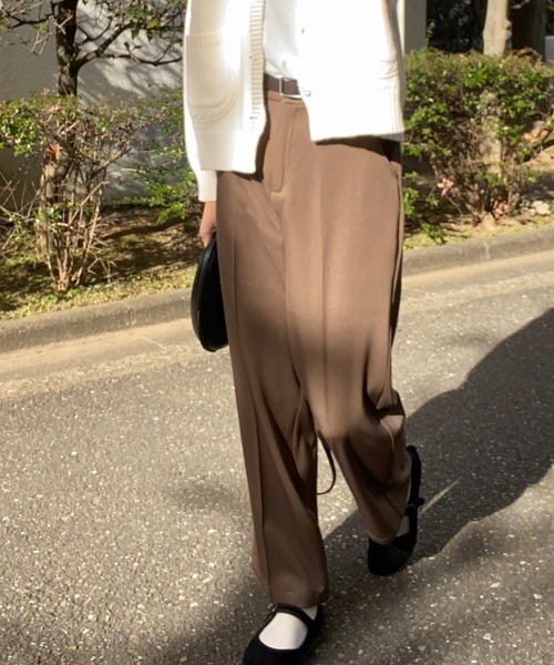 LAUIR（ラウアー）の「センタープレススラックスパンツ（その他パンツ・レディース・ブラック/ネイビー/ブラウン/ピンク/アイボリー/モカ/グリーン系その他・MEDIUM/LARGE/X-LARGE）」の14枚目の写真