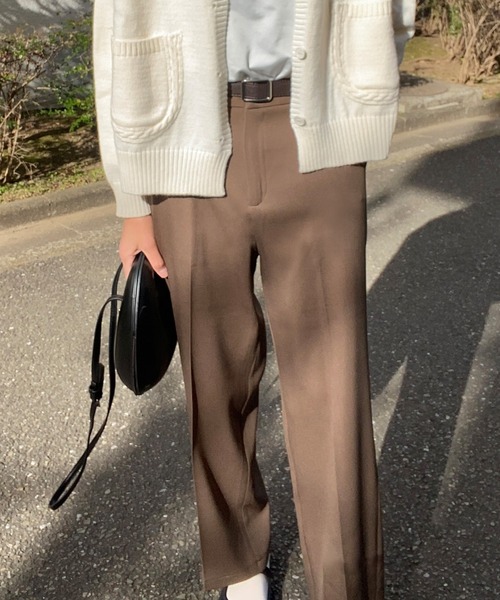 LAUIR（ラウアー）の「センタープレススラックスパンツ（その他パンツ・レディース・ブラック/ネイビー/ブラウン/ピンク/アイボリー/モカ/グリーン系その他・MEDIUM/LARGE/X-LARGE）」の15枚目の写真