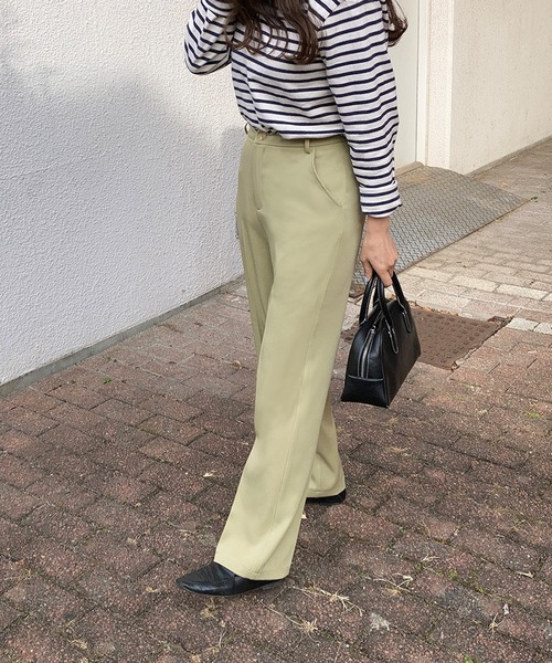 LAUIR（ラウアー）の「センタープレススラックスパンツ（その他パンツ・レディース・ブラック/ネイビー/ブラウン/ピンク/アイボリー/モカ/グリーン系その他・MEDIUM/LARGE/X-LARGE）」の16枚目の写真