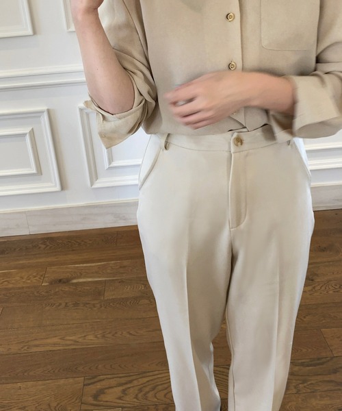 LAUIR（ラウアー）の「センタープレススラックスパンツ（その他パンツ・レディース・ブラック/ネイビー/ブラウン/ピンク/アイボリー/モカ/グリーン系その他・MEDIUM/LARGE/X-LARGE）」の17枚目の写真