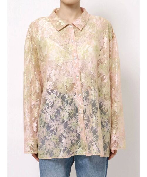 jouetie（ジュエティ）の「カラーレースシャツ（シャツ/ブラウス・レディース・ピンク/ブルー/アイボリー・MEDIUM）」の20枚目の写真