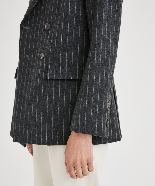 BED J.W. FORD(ベッドフォード)の「Wardrobe JKT(テーラードジャケット・メンズ・グレー/ライトピンク・0/1)」の19枚目の写真