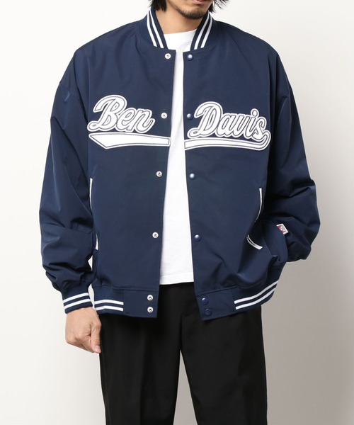 BEN DAVIS/WHITE LABEL（ベンデイビス ホワイトラベル）の「BENDAVIS/ベンデイビス/ベンズチームジャケット/Ben`sTeamJacket（ブルゾン・メンズ・ダークグリーン/イエロー/ネイビー・LARGE/MEDIUM/X-LARGE）」の2枚目の写真