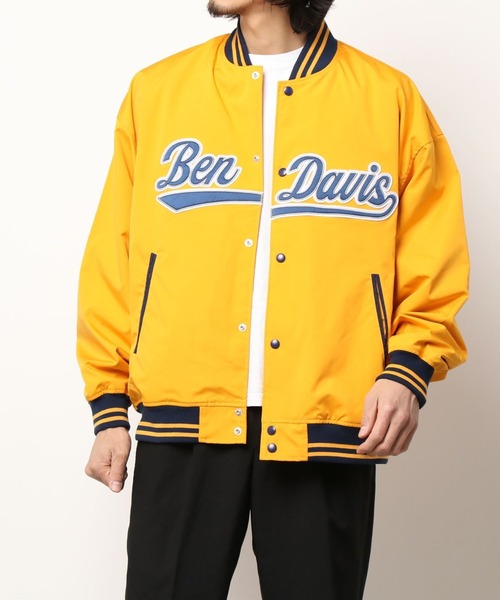 BEN DAVIS/WHITE LABEL（ベンデイビス ホワイトラベル）の「BENDAVIS/ベンデイビス/ベンズチームジャケット/Ben`sTeamJacket（ブルゾン・メンズ・ダークグリーン/イエロー/ネイビー・LARGE/MEDIUM/X-LARGE）」の3枚目の写真