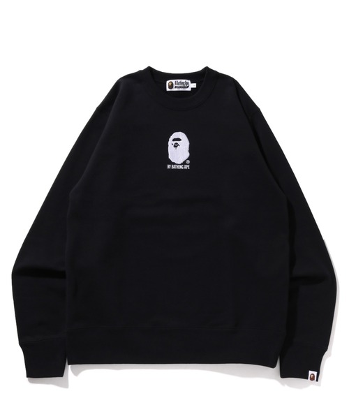 BY BATHING APE EMBROIDERY CREWNECK M