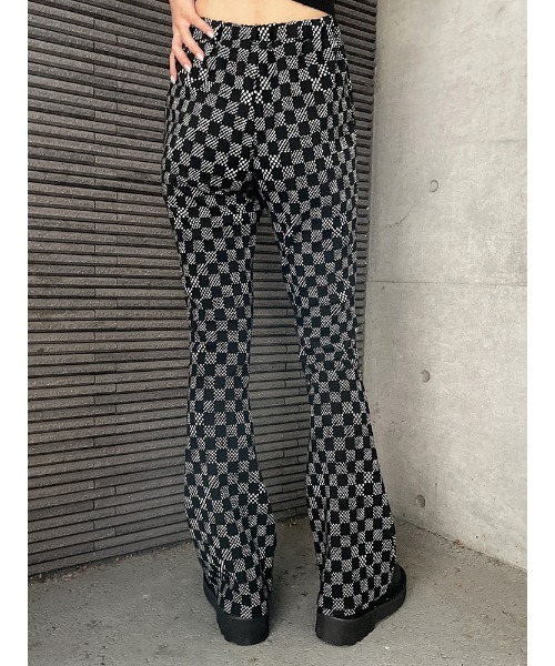 ENVYM（アンビー）の「ミニフレアチェックＰＴ（その他パンツ・レディース・ブラック/ベージュ・FREE）」の4枚目の写真