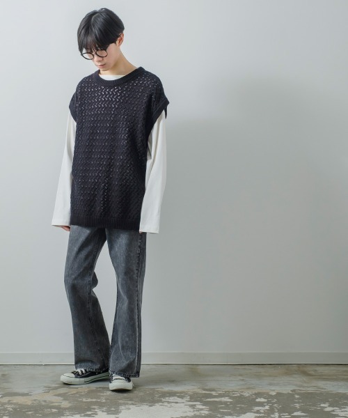 improves（インプローブス）の「ケミカルウォッシュ フレア デニムパンツ（デニムパンツ・メンズ・ブルー/ブラック・MEDIUM/LARGE）」の7枚目の写真