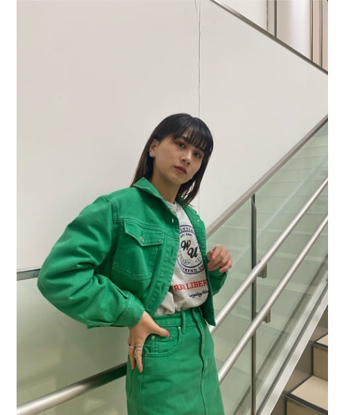 SLY（スライ）の「EMBLEM KZ SWEATSHIRTS/エンブレムスウェット（スウェット・レディース・杢グレー/ネイビー・FREE）」の18枚目の写真