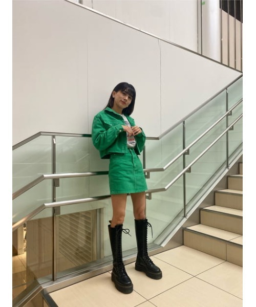 SLY（スライ）の「EMBLEM KZ SWEATSHIRTS/エンブレムスウェット（スウェット・レディース・杢グレー/ネイビー・FREE）」の19枚目の写真