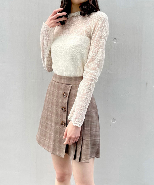 titty＆Co. PETIT（ティティアンドコープティ）の「【titty&Co.PETIT】レースインナートップス（シャツ/ブラウス・レディース・ホワイト・FREE）」の6枚目の写真